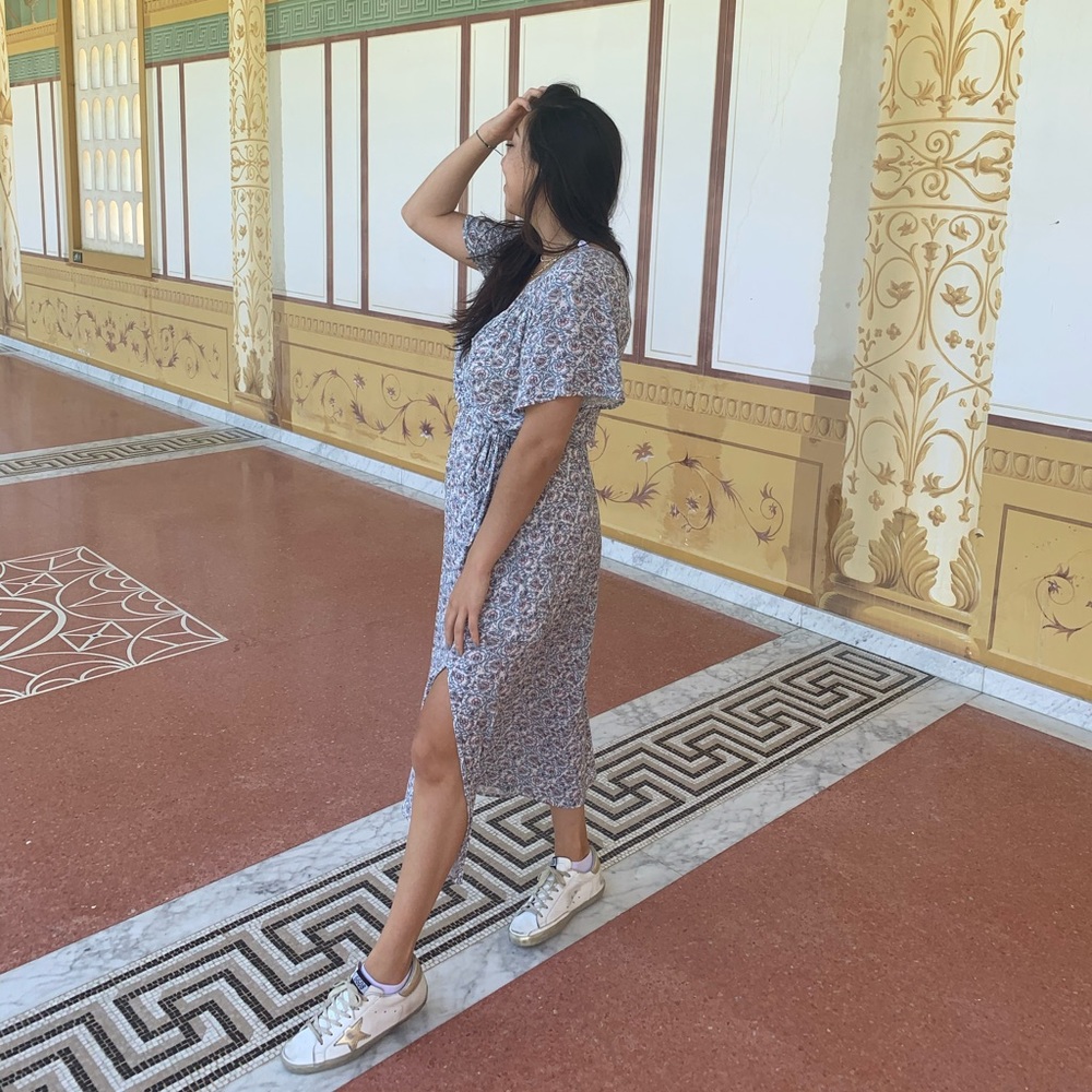 Minkpink Floral Wrap Dress
